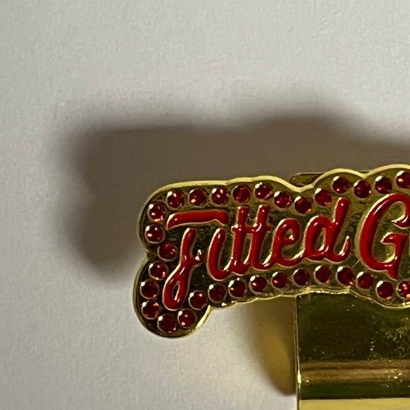 Fitted Gang Blip Hat Collector Pin Pins Streetwear Hats Fitted New Era Gold Red - Picture 2 of 8
